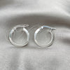 Sterling Silver Small Hoop, Polished, Silver Finish, 02.389.0096.15