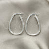 Sterling Silver Medium Hoop, Polished, Silver Finish, 02.389.0097.30