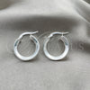 Sterling Silver Small Hoop, Polished, Silver Finish, 02.389.0099.15
