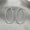 Sterling Silver Medium Hoop, Twist Design, Diamond Cutting Finish, Silver Finish, 02.389.0106.30