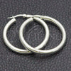 Sterling Silver Medium Hoop, Polished, Silver Finish, 02.389.0107.30