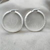 Sterling Silver Medium Hoop, Diamond Cutting Finish, Silver Finish, 02.389.0119.30
