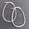 Sterling Silver Medium Hoop, Diamond Cutting Finish, Silver Finish, 02.389.0131.30