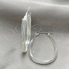 Sterling Silver Medium Hoop, Polished, Silver Finish, 02.389.0133.30