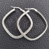 Sterling Silver Medium Hoop, Diamond Cutting Finish, Silver Finish, 02.389.0148.40