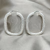 Sterling Silver Medium Hoop, Diamond Cutting Finish, Silver Finish, 02.389.0160.30