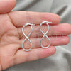 Sterling Silver Medium Hoop, Twist Design, Polished, Silver Finish, 02.389.0167.30
