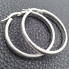 Sterling Silver Medium Hoop, Diamond Cutting Finish, Silver Finish, 02.389.0169.30