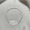 Sterling Silver Adjustable Bolo Bracelet, Hand of God Design, Polished, Silver Finish, 03.392.0017.07 (03 MM Thickness, 7 Inches Length)