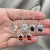 Sterling Silver Dangle Earring, with White Cubic Zirconia, Polished, Silver Finish, 02.394.0014