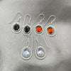 Sterling Silver Dangle Earring, with White Cubic Zirconia, Polished, Silver Finish, 02.394.0014