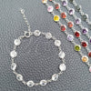 Sterling Silver Fancy Bracelet, with White Cubic Zirconia, Polished, Silver Finish, 03.394.0003.07 (07 MM Thickness, 7 Inches Length)