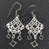 Sterling Silver Dangle Earring, Filigree Design, Polished, Silver Finish, 02.392.0002