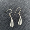 Sterling Silver Dangle Earring, Teardrop Design, Polished, Silver Finish, 02.397.0003