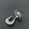 Sterling Silver Small Hoop, Diamond Cutting Finish, Silver Finish, 02.395.0007.20