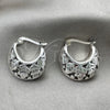 Sterling Silver Small Hoop, Polished, Silver Finish, 02.395.0008.20
