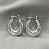 Sterling Silver Medium Hoop, Polished, Silver Finish, 02.395.0015.20