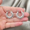 Sterling Silver Medium Hoop, Polished, Silver Finish, 02.395.0037.25