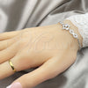 Sterling Silver Fancy Bracelet, Infinite Design, with White Cubic Zirconia, Polished, Silver Finish, 03.398.0009.07 (02 MM Thickness, 7 Inches Length)