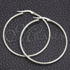 Sterling Silver Medium Hoop, Hollow Design, Polished, Silver Finish, 02.389.0186.40
