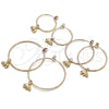 Oro Laminado Medium Hoop, Gold Filled Style Elephant Design, Polished, Golden Finish, 02.63.2739.30
