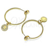 Oro Laminado Medium Hoop, Gold Filled Style Polished, Golden Finish, 02.63.2742.30