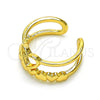 Oro Laminado Elegant Ring, Gold Filled Style Heart Design, Polished, Golden Finish, 01.310.0028 (One size fits all)