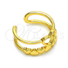 Oro Laminado Elegant Ring, Gold Filled Style Heart Design, Polished, Golden Finish, 01.310.0028 (One size fits all)