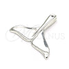 Sterling Silver Fancy Pendant, Polished, Raw, 05.398.0038