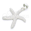 Sterling Silver Fancy Pendant, Polished, Raw, 05.398.0058