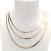 Oro Laminado Basic Necklace, Gold Filled Style Polished, Golden Finish, 04.02.0012.20 (03 MM Thickness, 20 Inches Length)