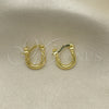 Oro Laminado Children Hoop, Gold Filled Style Polished, Golden Finish, 5.134.014.06