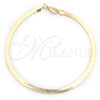 Oro Laminado Basic Bracelet, Gold Filled Style Polished, Golden Finish, 03.02.0084.07 (03 MM Thickness, 7 Inches Length)
