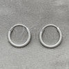 Sterling Silver Small Hoop, Twist Design, Diamond Cutting Finish, Silver Finish, 02.401.0028.12