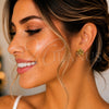 Oro Laminado Stud Earring, Gold Filled Style Polished, Golden Finish, 02.213.0420