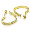 Oro Laminado Medium Hoop, Gold Filled Style Heart Design, Polished, Golden Finish, 02.210.0761.30