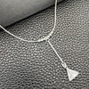 Sterling Silver Fancy Necklace, Snake and Ball Design, with White Cubic Zirconia, Polished, Silver Finish, 04.402.0009.18 (08 MM Thickness, 18 Inches Length)