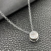 Sterling Silver Fancy Necklace, Star and Rolo Design, with White Cubic Zirconia, Polished, Silver Finish, 04.401.0021.18 (08 MM Thickness, 18 Inches Length)