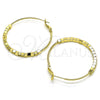 Oro Laminado Medium Hoop, Gold Filled Style Polished, Golden Finish, 02.213.0448.40