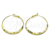 Oro Laminado Medium Hoop, Gold Filled Style Polished, Golden Finish, 02.213.0448.40