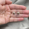 Sterling Silver Stud Earring, with Brown Pearl, Polished, Silver Finish, 02.399.0051