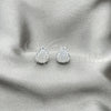 Sterling Silver Stud Earring, with Ivory Pearl, Polished, Silver Finish, 02.399.0056