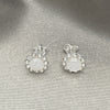 Sterling Silver Stud Earring, with Ivory Mother of Pearl, Polished, Silver Finish, 02.397.0042.07