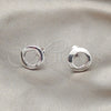 Sterling Silver Stud Earring, Polished, Silver Finish, 02.407.0001