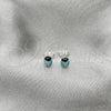 Sterling Silver Stud Earring, Ladybug Design, Azul claro Enamel Finish, Silver Finish, 02.406.0001.03