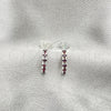 Sterling Silver Stud Earring, with Black Crystal, Polished, Silver Finish, 02.406.0017.02