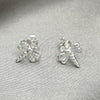 Sterling Silver Stud Earring, Dragon-Fly Design, Polished, Silver Finish, 02.392.0025