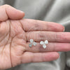 Sterling Silver Stud Earring, Polished, Silver Finish, 02.392.0031