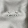 Sterling Silver Stud Earring, Polished, Silver Finish, 02.392.0031