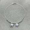 Sterling Silver Charm Bracelet, Elephant Design, Polished, Silver Finish, 03.409.0002.07 (7 Inches Length)